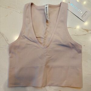Athleta Aurora Crop Rib Tank